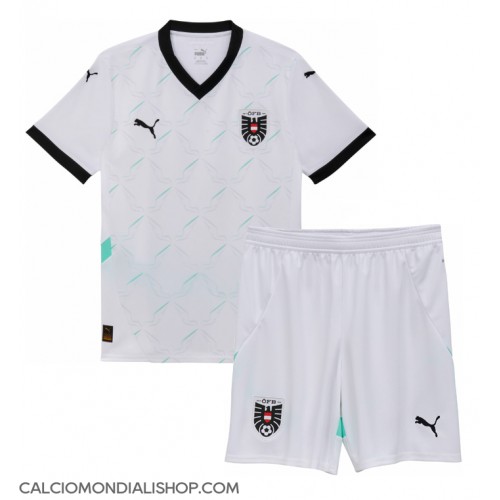 Maglie da calcio Austria Seconda Maglia Bambino Europei 2024 Manica Corta (+ Pantaloni corti)